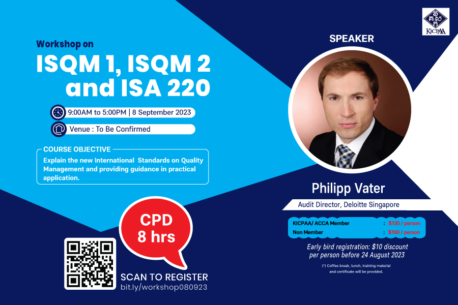 KICPAA Physical Workshop | ISQM 1, ISQM 2, and ISA