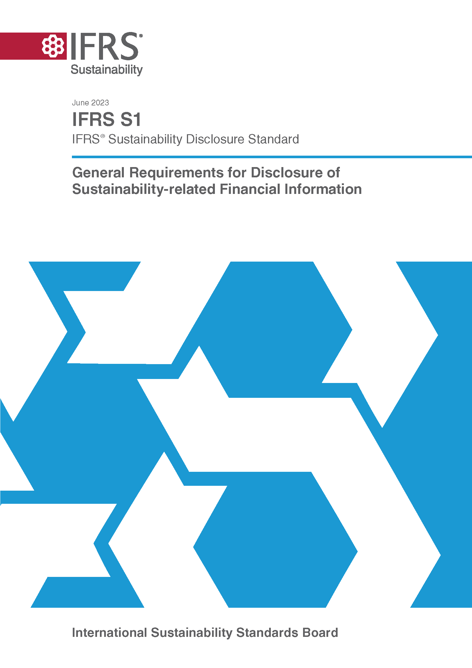 IFRS S1 General requirements for disclosure of sustainability related